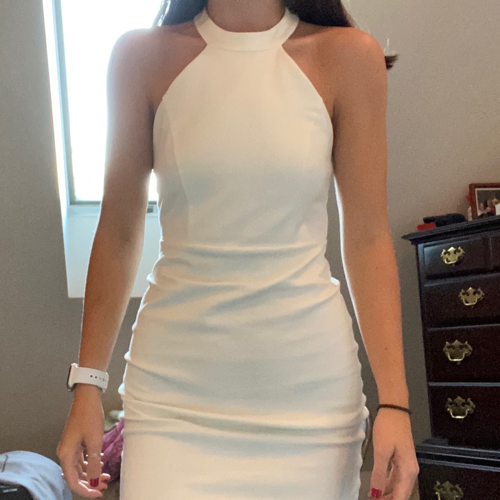 white dress